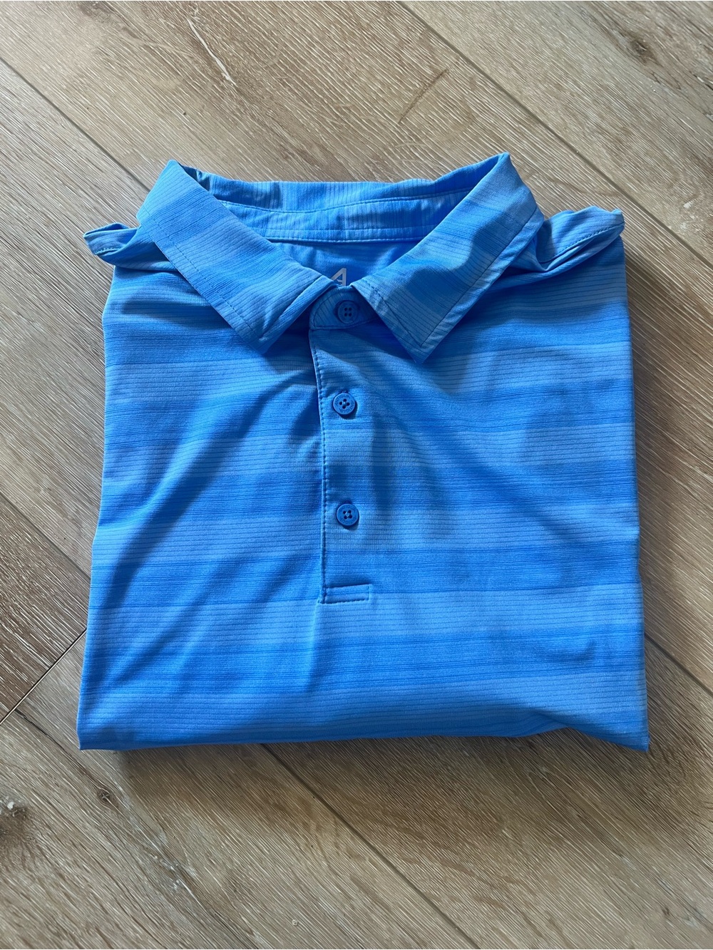 Antigua Men's Striped Polo in Blue